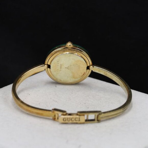 Vintage Gucci, changeable bezel, 1100-L, bangle watch, QZ, white dial - Picture 5 of 5